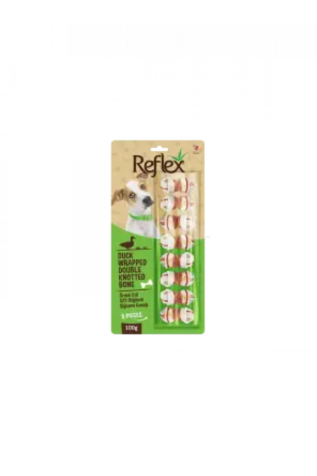 Reflex Ördek Etli Çift Düğümlü Kemik 8li 100 gr