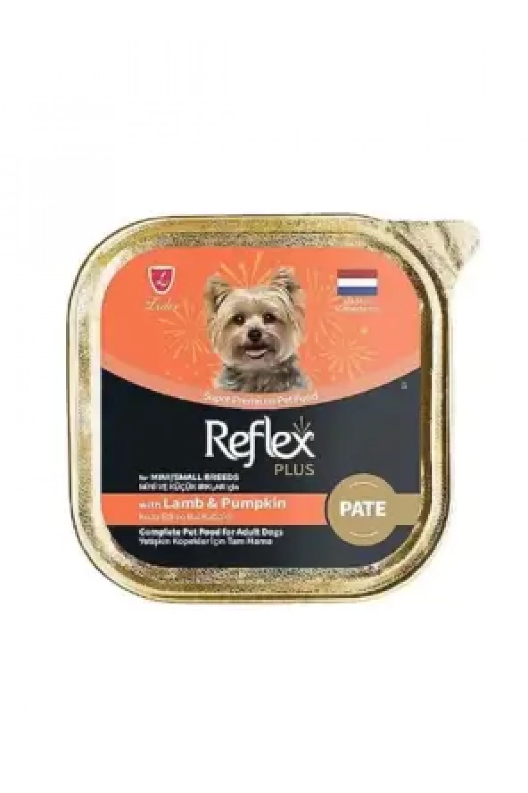 Reflex Plus Pate Kuzu Etli Ve Bal Kabaklı Mini Ve Küçük Irklar İçin Yetişkin Köpek Maması 85 G