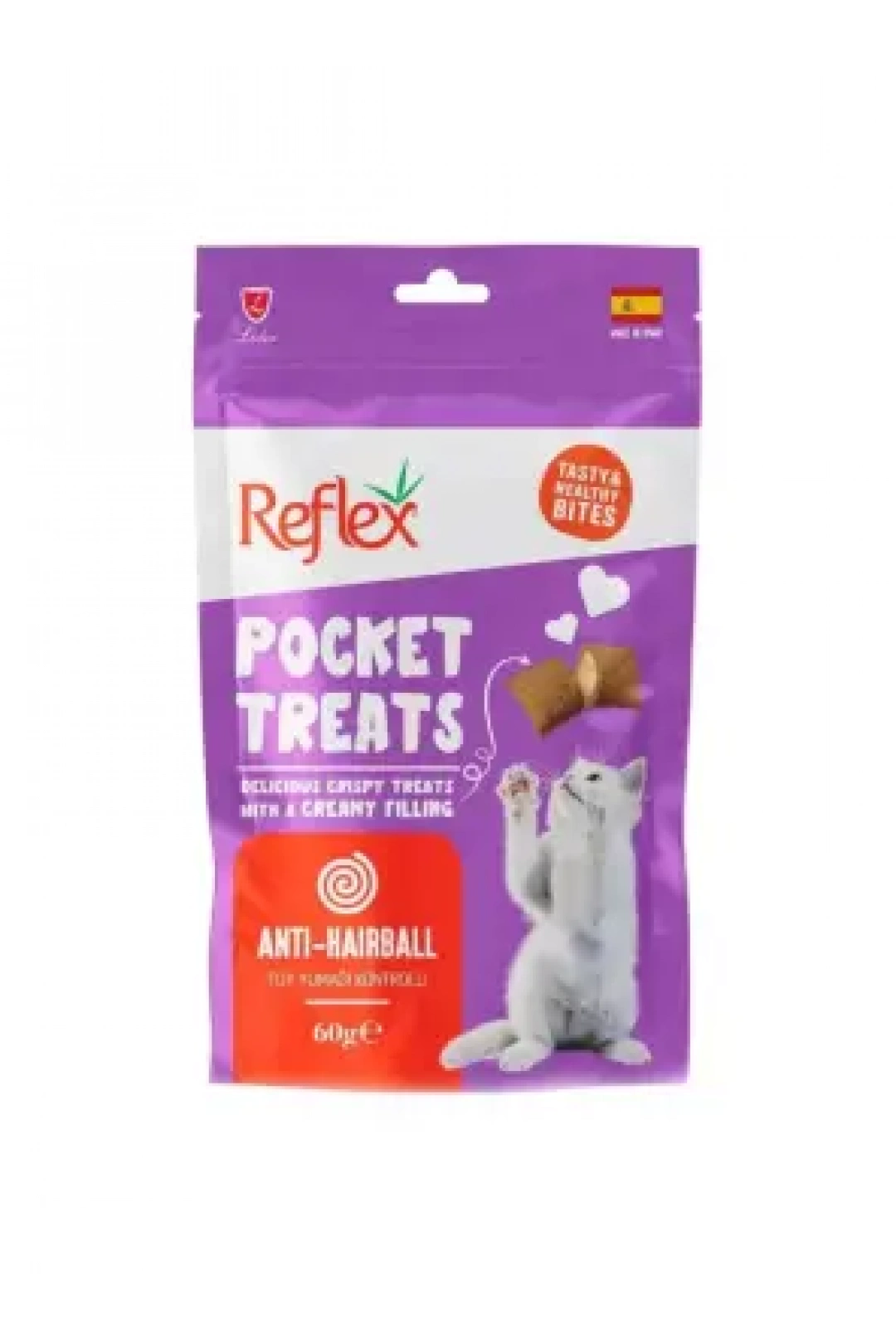 Reflex Pocket Treats Hairball Control 60g