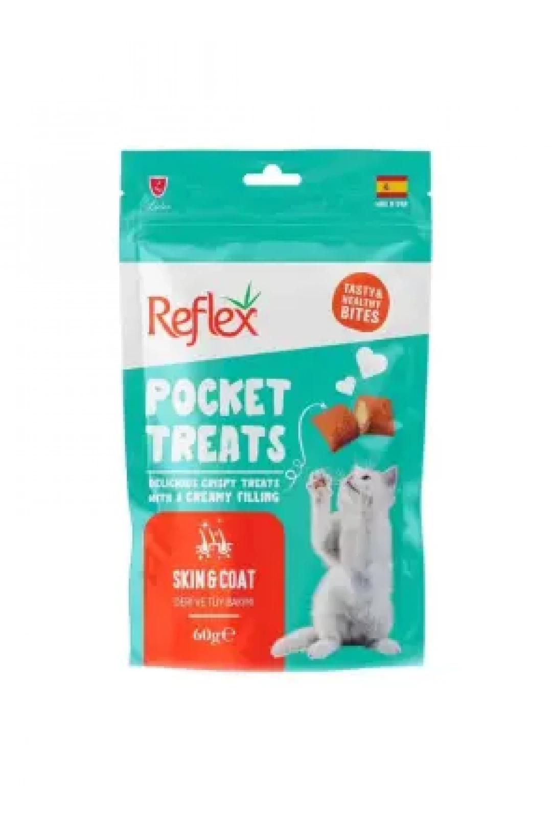 Reflex Pocket Treats Skin and Coats 60g