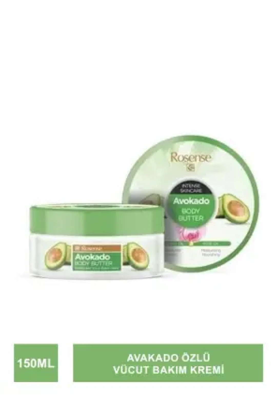 Rosense Avokado Body Butter - Nemlendirici Vücut Bakım Kremi - 150 ml