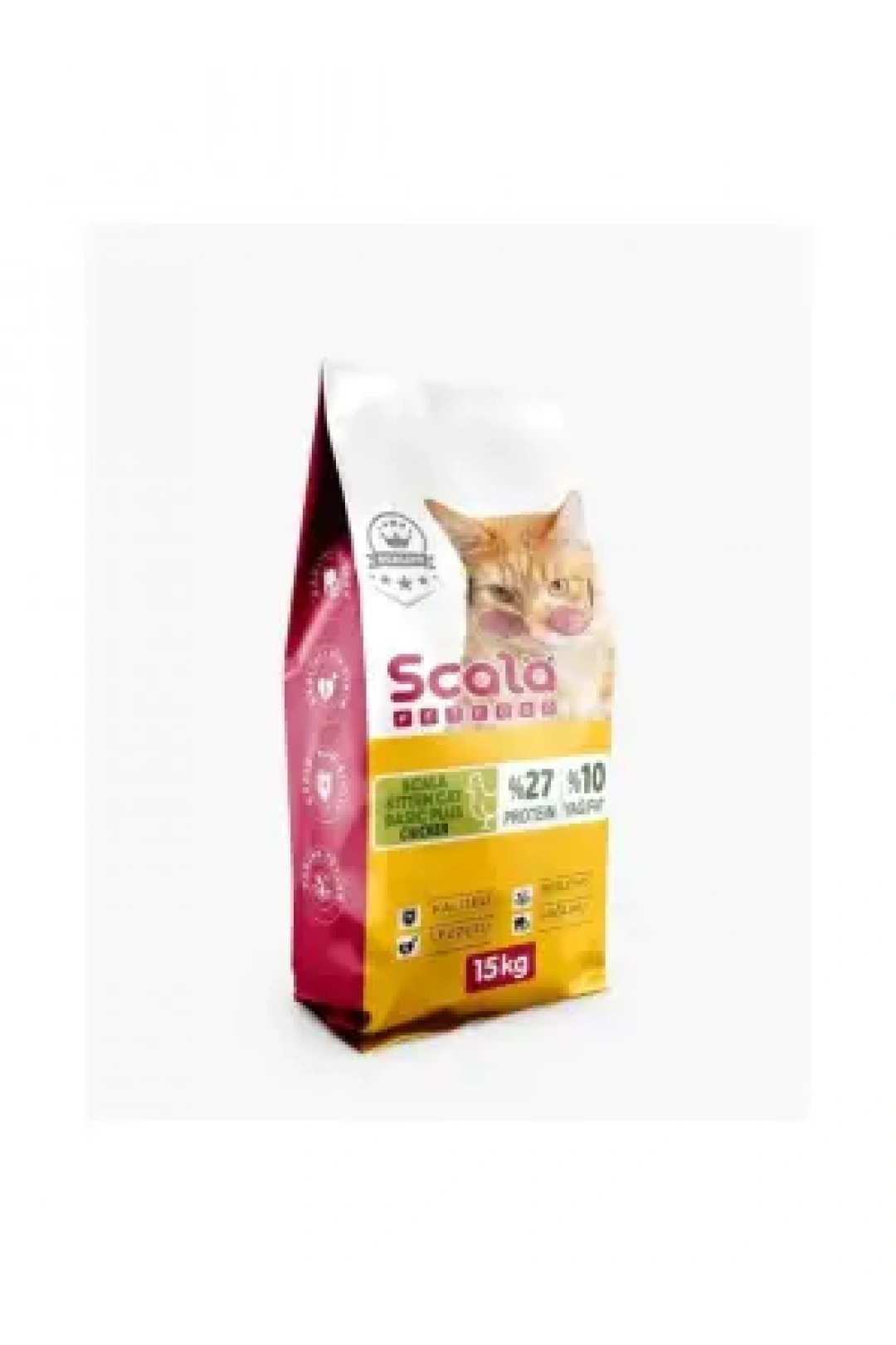 Scala Kitten Cat Basıc Plus 27/10 Chıcken 15 Kg