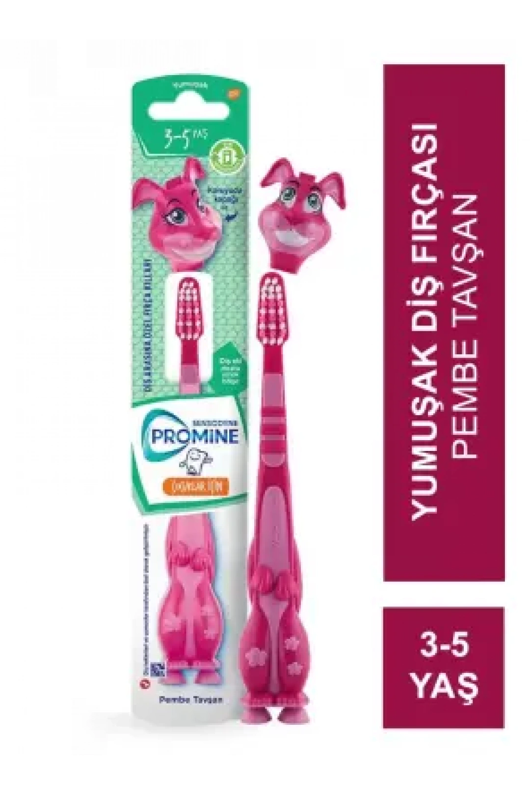 Sensodyne Promine Kids 3-5 Yaş Diş Fırçası - Yumuşak - Pembe Tavşan -