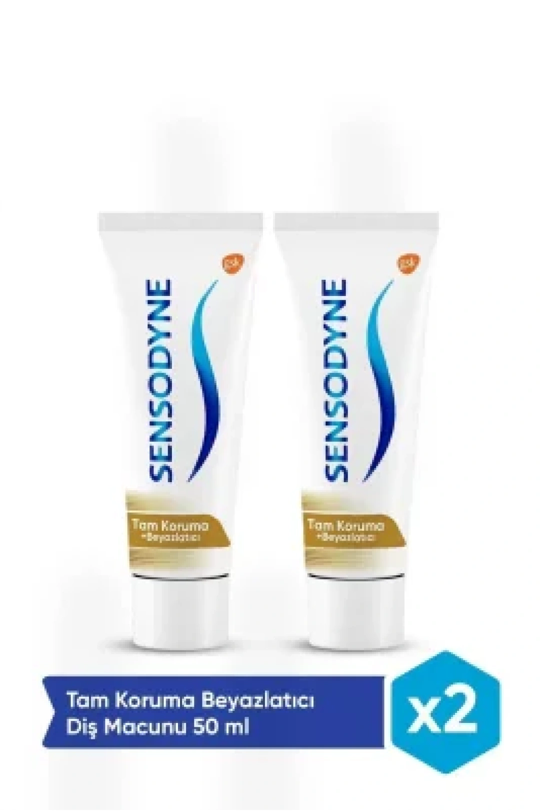 Sensodyne Tam Koruma + Beyazlatıcı Diş Macunu 75 ml x 2 Adet