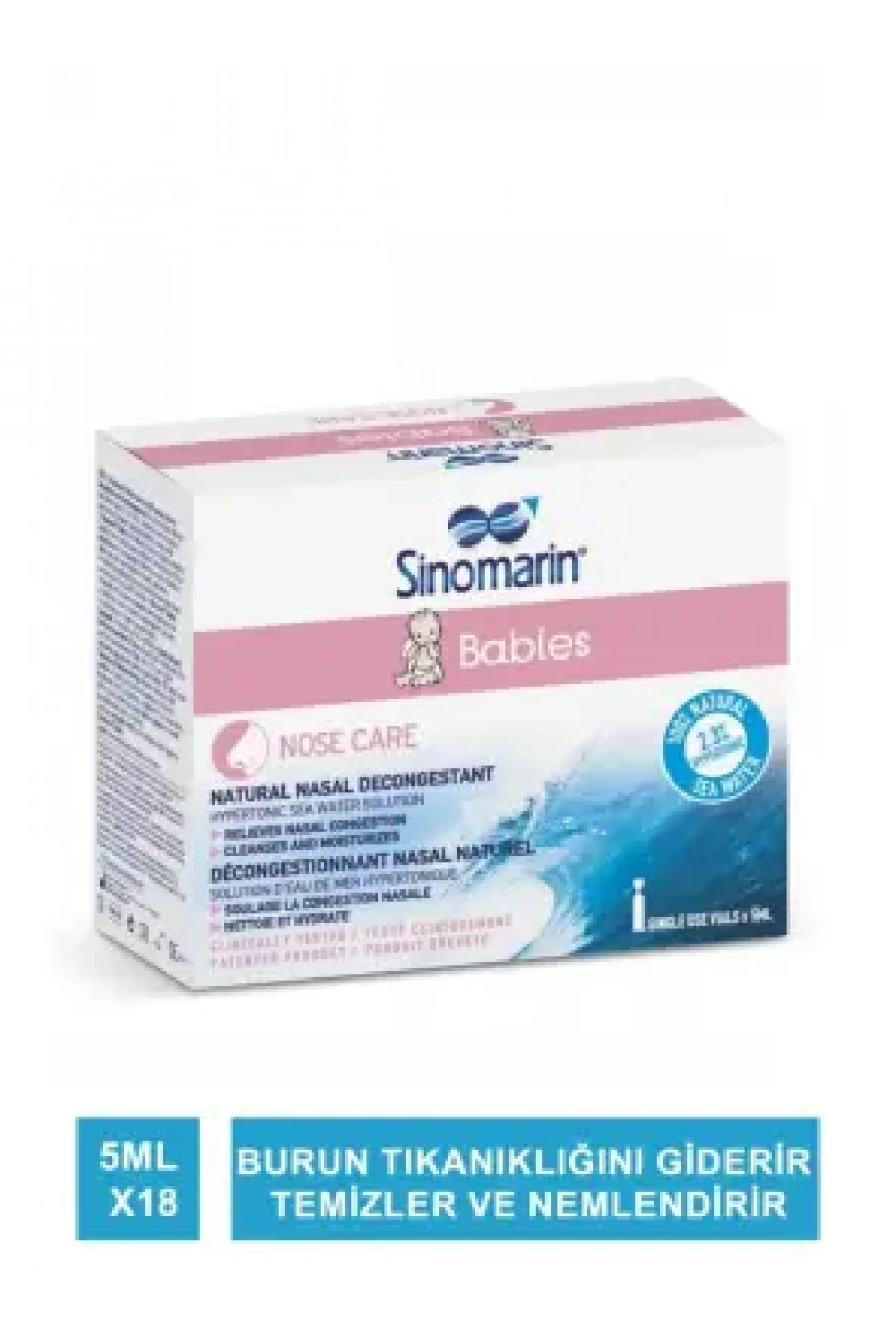 Sinomarin Babies Deniz Suyu Serum Fizyolojik 5ml x 18 Flakon