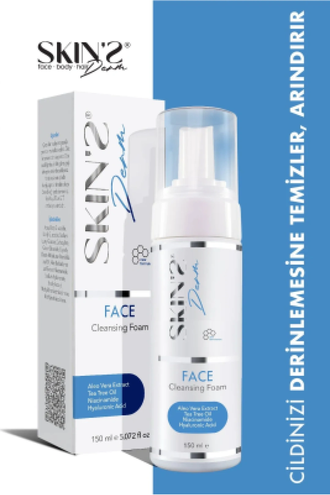 Skins Derm Face Cleansing Foam 150 ml