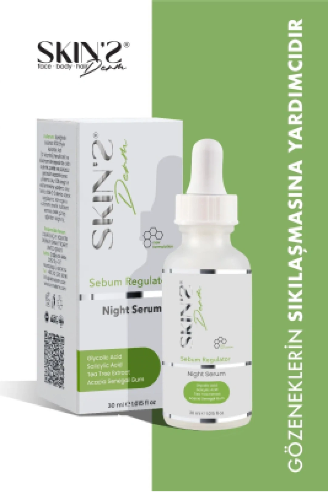 Skins Derm Sebum Regulator Night Serum 30 ml