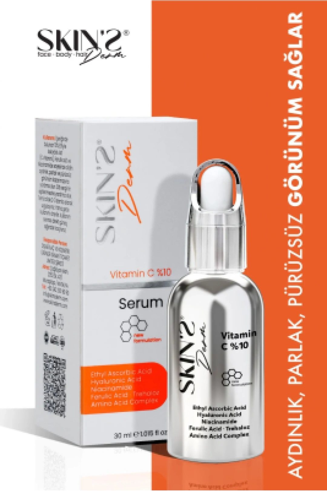 Skins Derm Vitamin C %10 Serum 30 ml