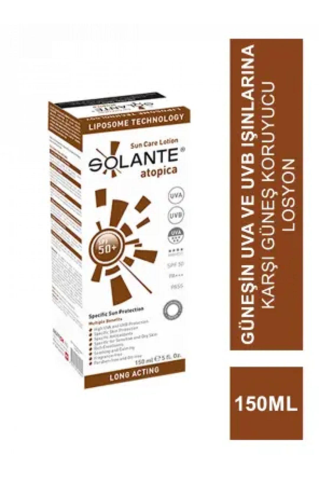 Solante Atopica Spf 50 Lotion 150ml Atopik Dermatitli Ciltler için Güneş Koruyucu