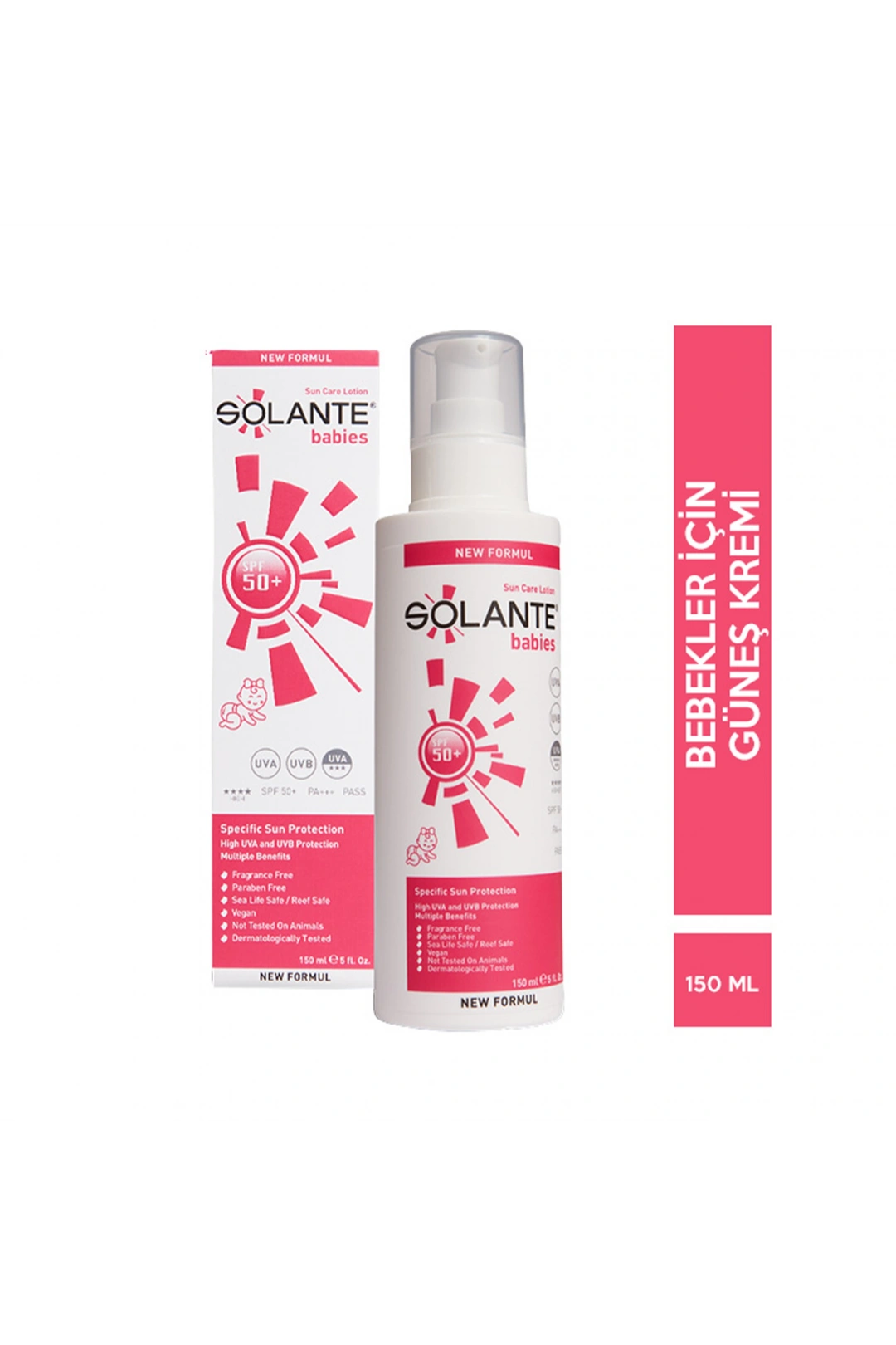 Solante Baby Bebek Güneş Koruyucu Losyon SPF 50+ 150 ml