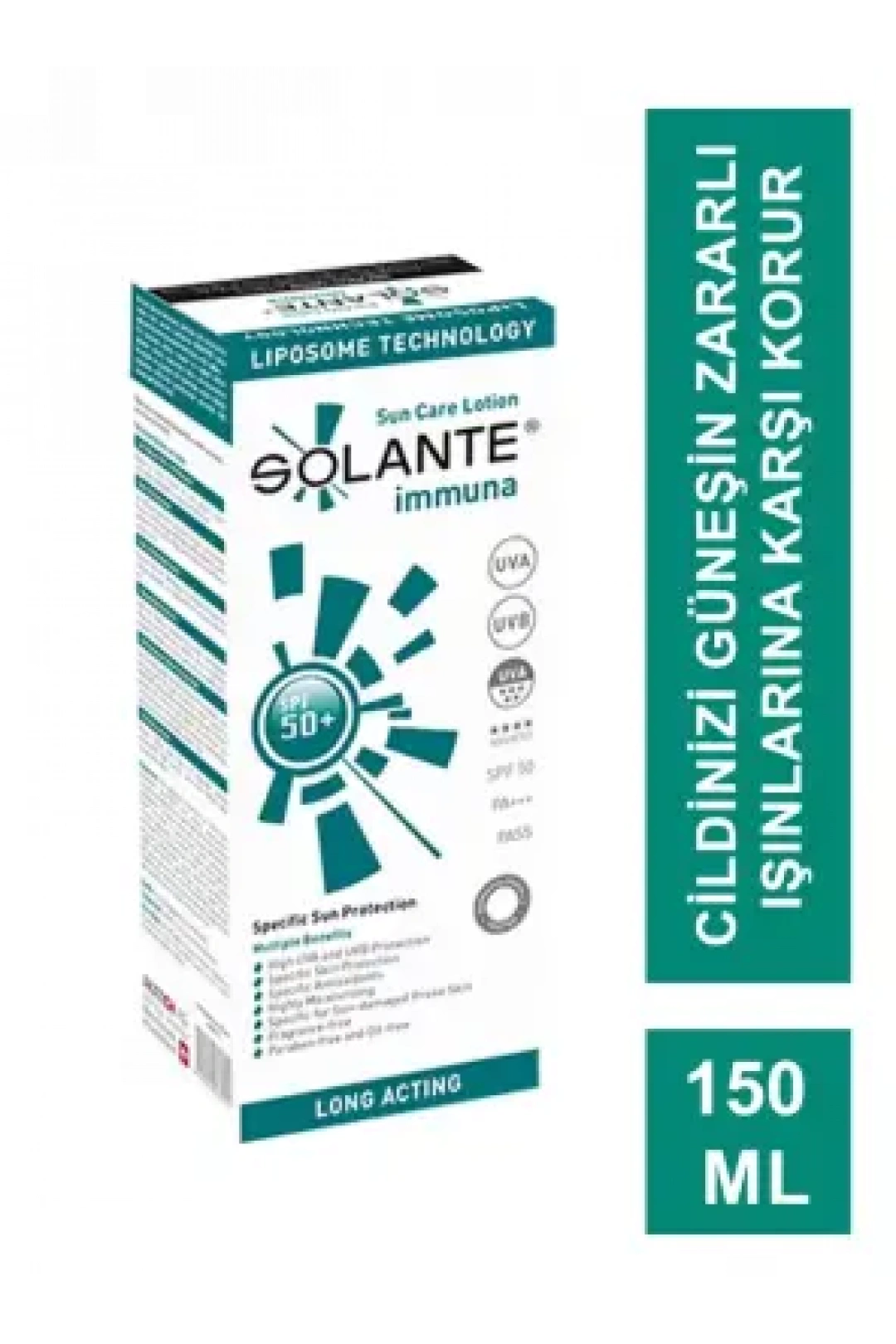 Solante Immuna Spf 50+ Sun Care Lotion 150 ml İmmunolojik Koruma Güneş Losyonu