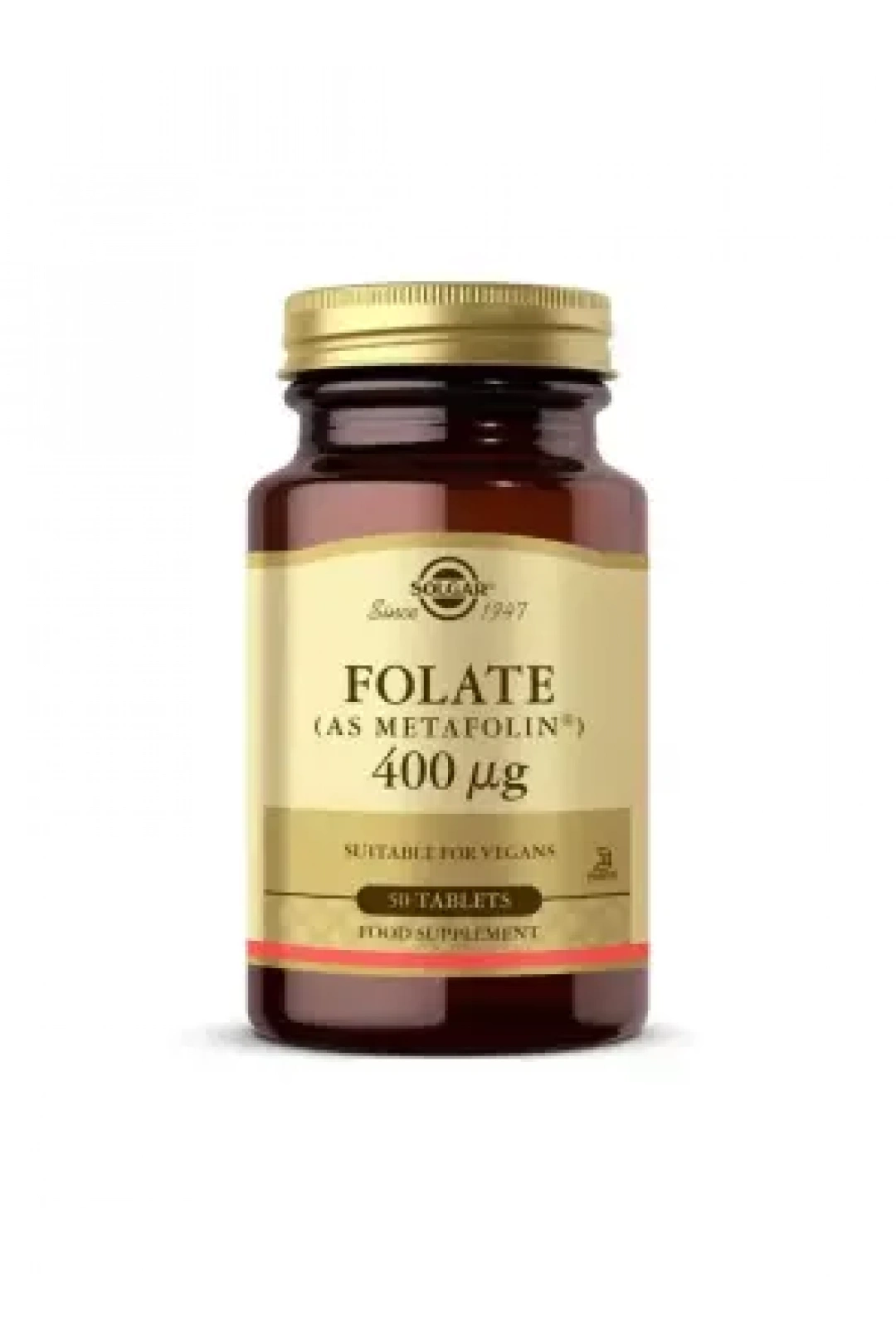 Solgar Folate (Metafolin) 400 mcg 50 Tablet