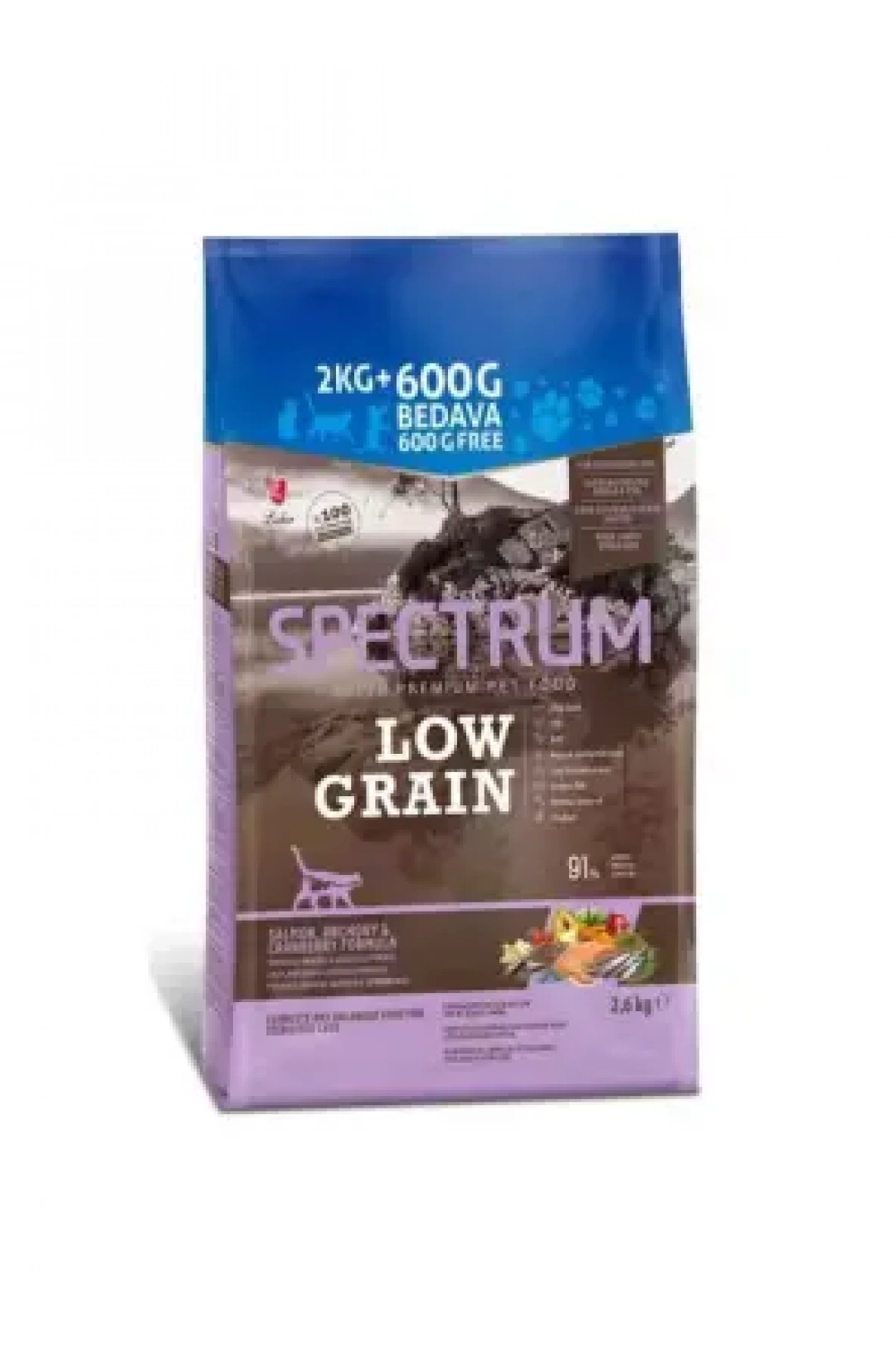 Spectrum LG Salmon&Anchovy Sterilised Cats 2 kg+600 gr