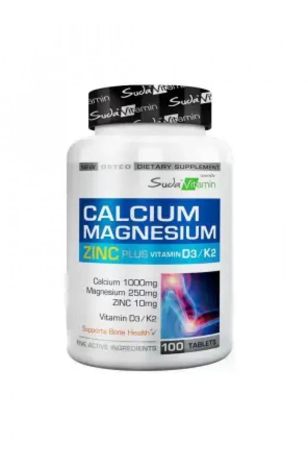 Suda Vitamin Calcium Magnesium Zinc Plus 100 Tablet
