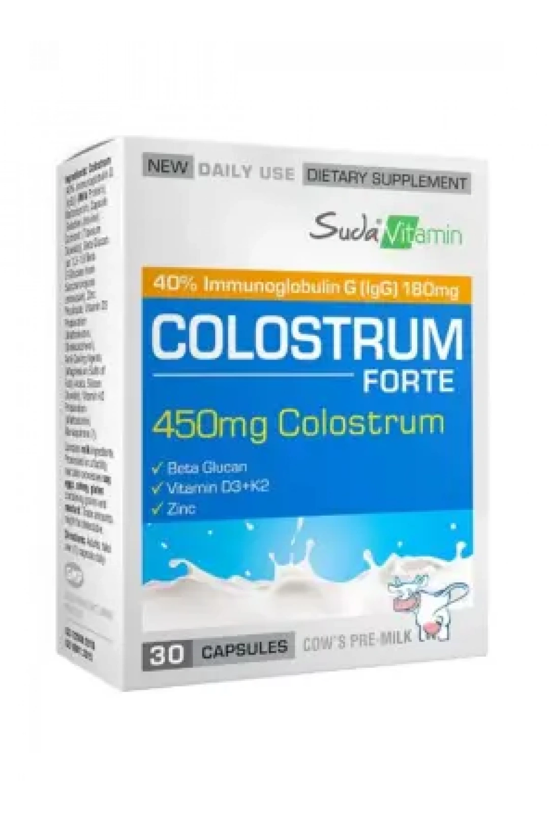 Suda Vitamin Colostrum Forte 30 Kapsül