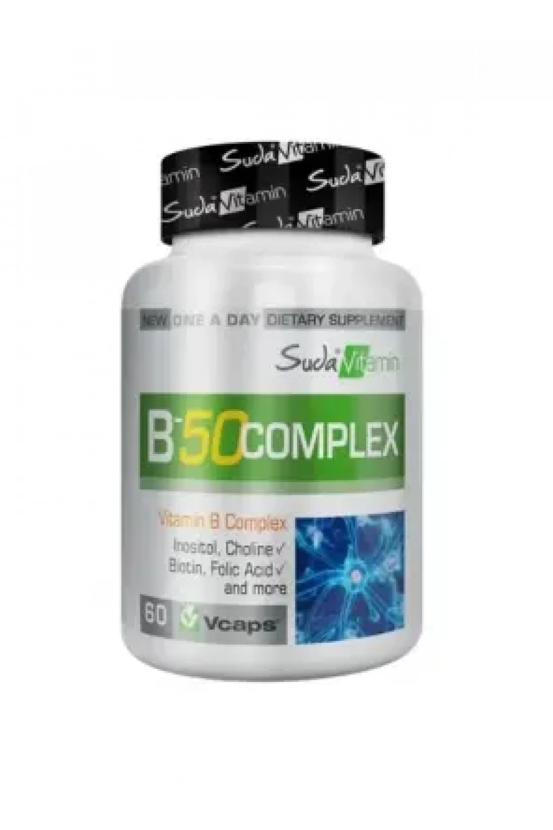Suda Vitamin Vitamins B-50 Complex 60 Vegi Kapsül