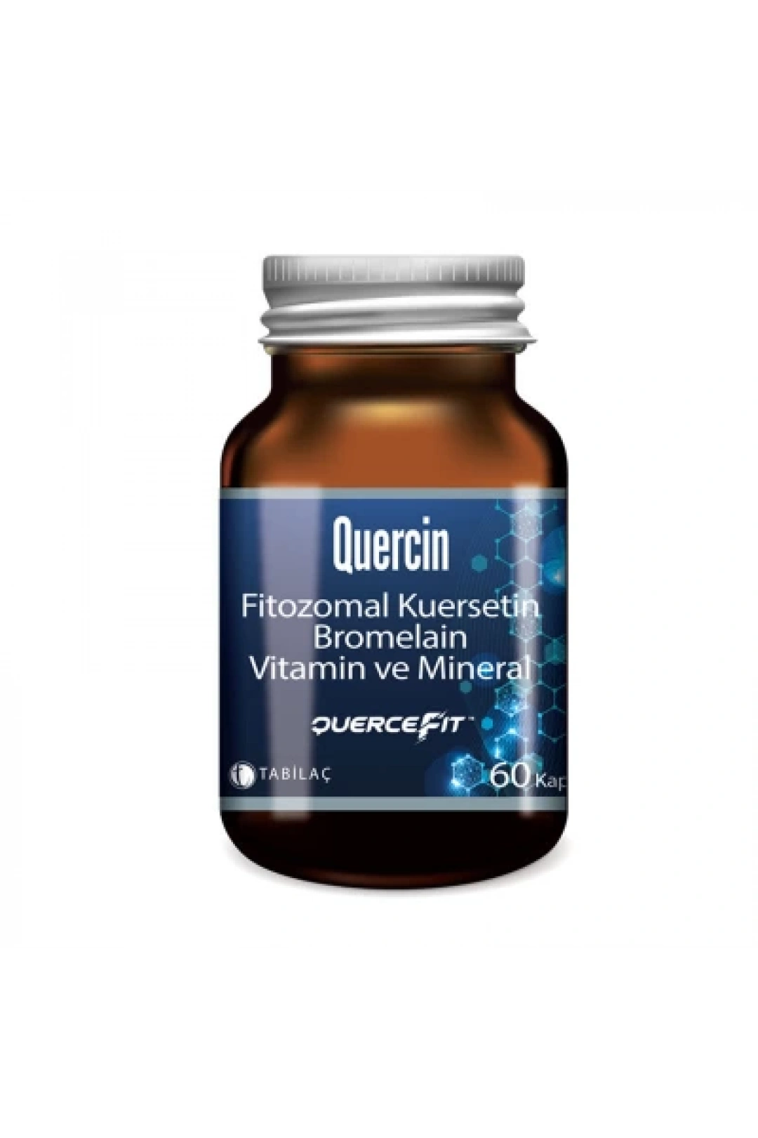 Tab İlaç Quercin Kuersetin, Bromelain, Vitamin ve Mineral 60 Kapsül