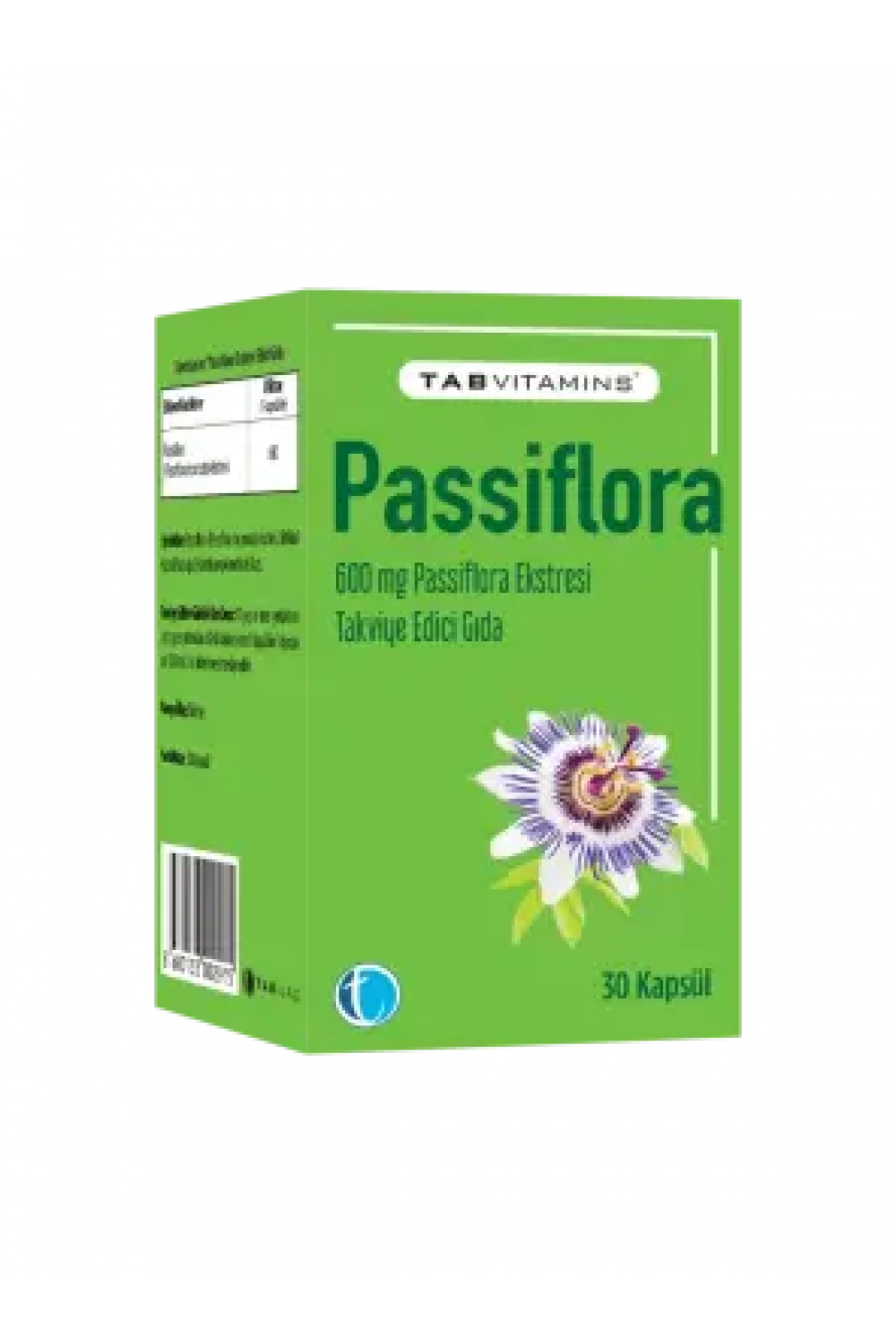 Tab İlaç Vitamins Passiflora 30 Kapsül