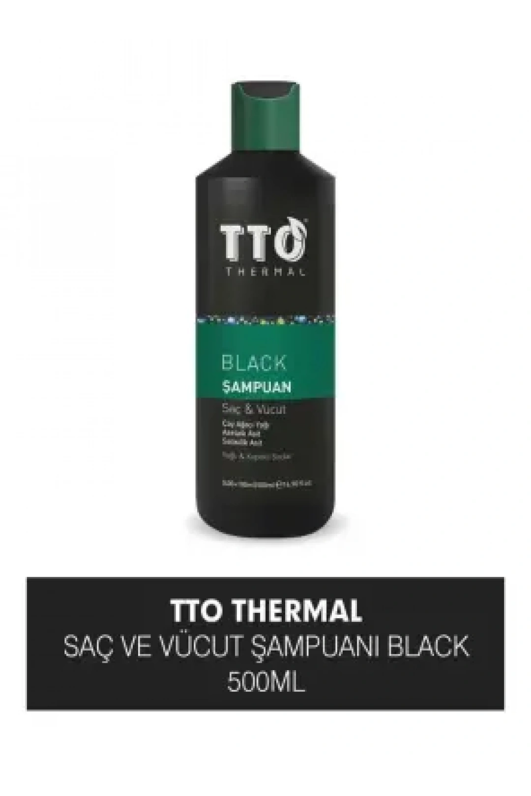 TTO Black Saç Ve Vücut Şampuanı 500ml