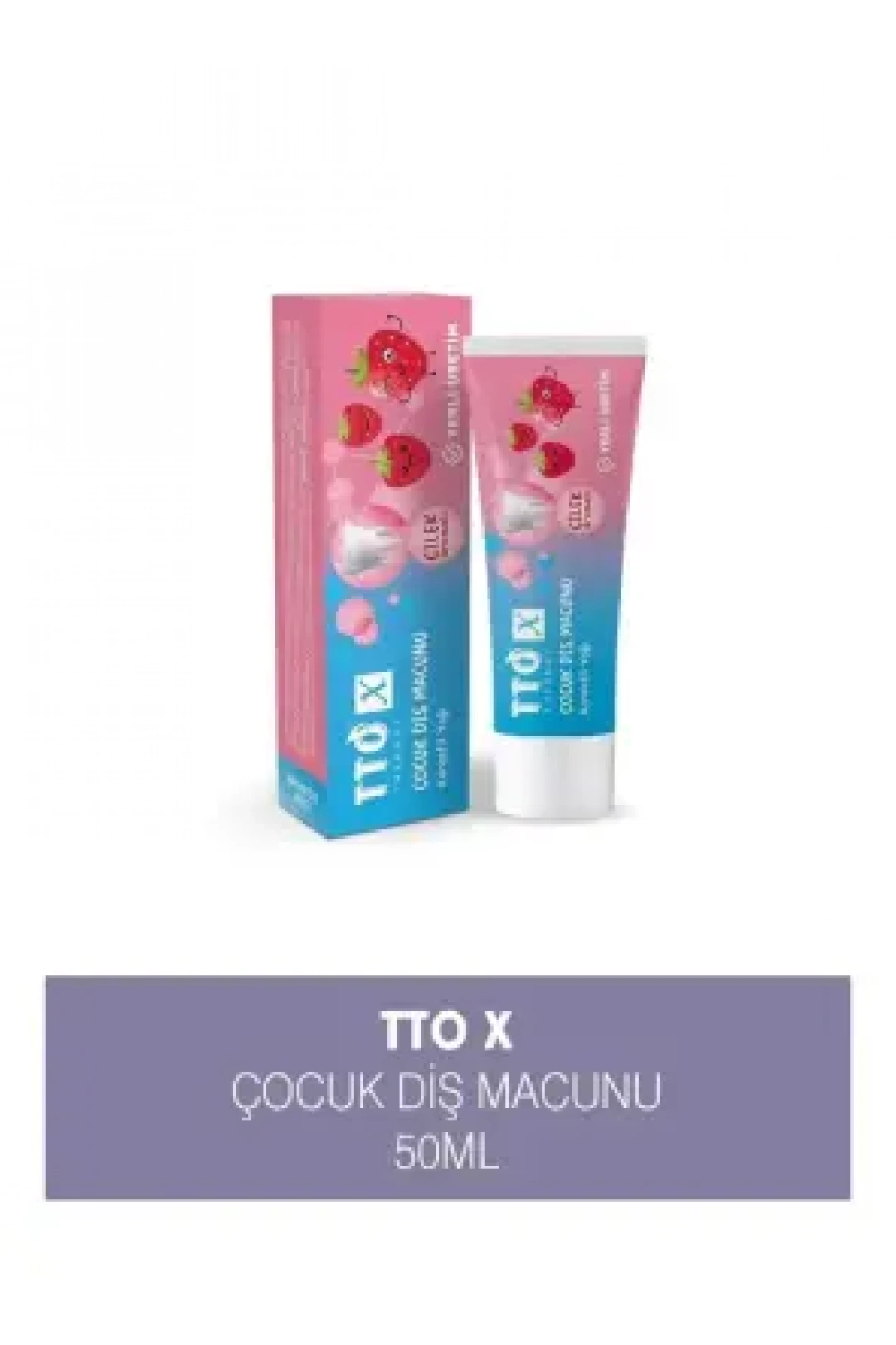 TTO X Çocuk Çilek Diş Macunu 50ml