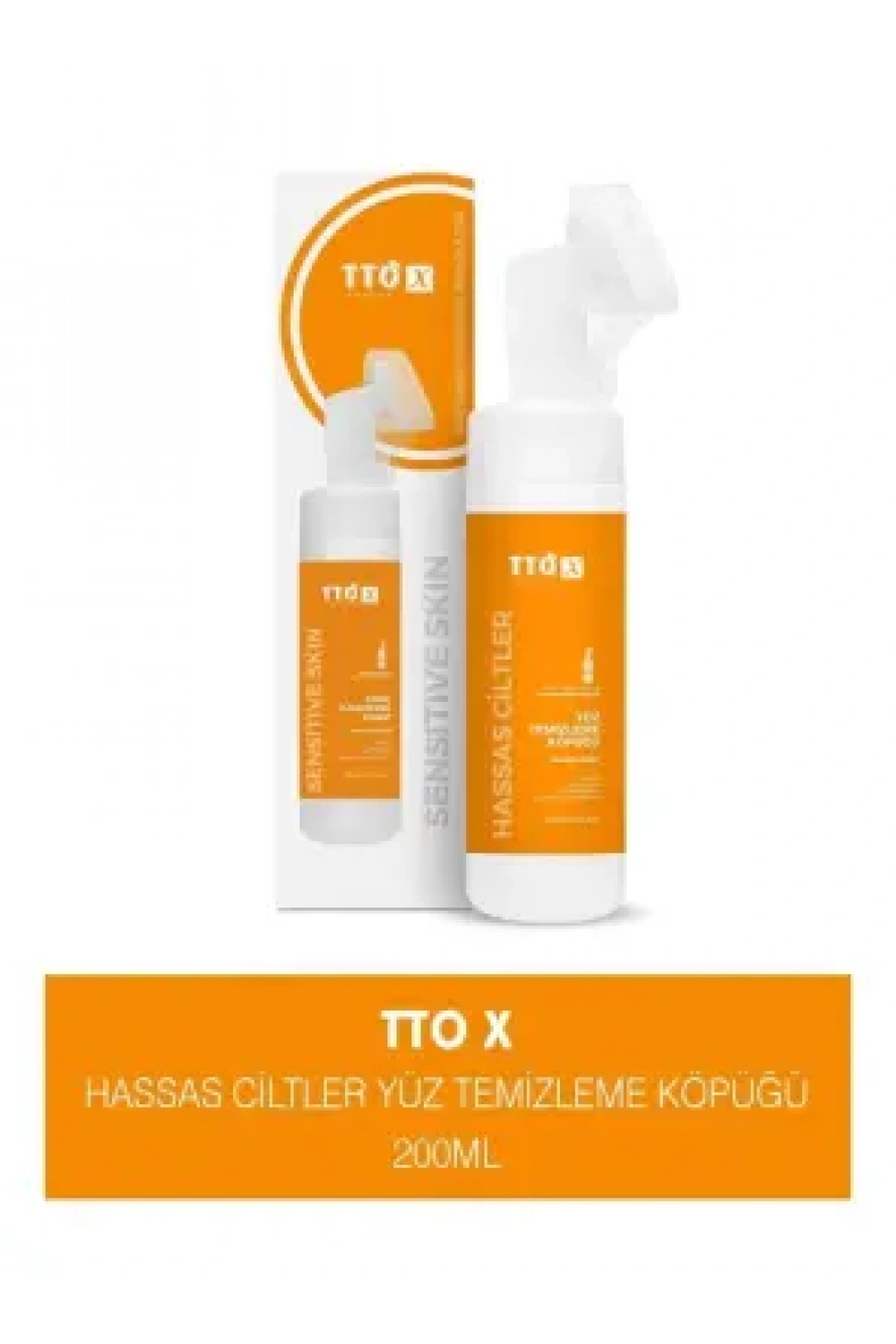 TTO X Hassas Ciltlere Özel Aplikatörlü Yüz Temizleme Köpüğü 200ml