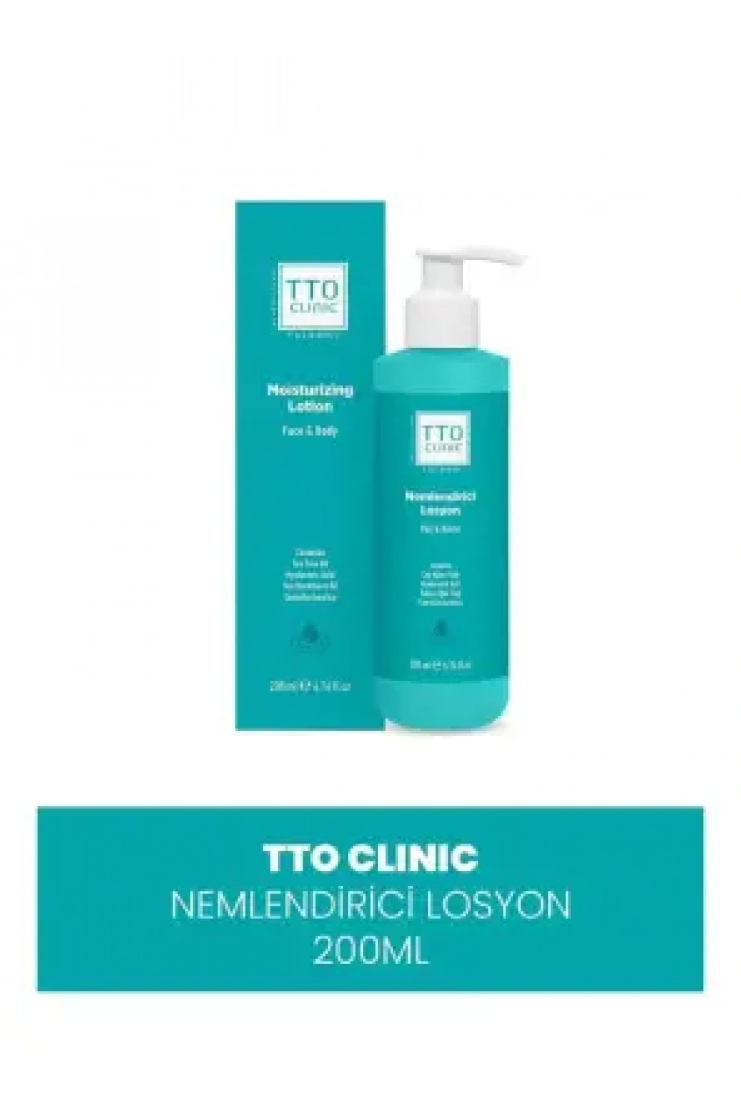 TTO Yüz & Vücut Nemlendirici Losyon 200 ml