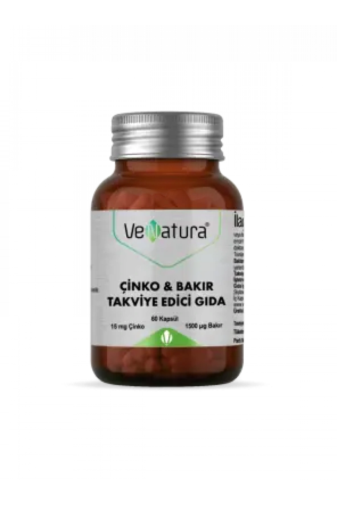 VeNatura Çinko - Bakır Takviye Edici Gıda 60 Kapsül