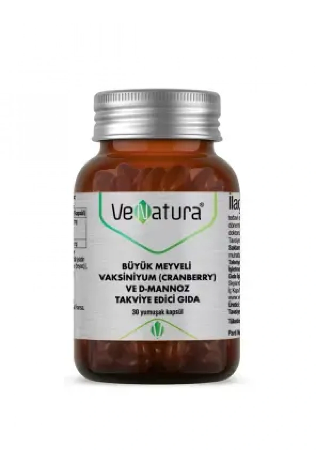 VeNatura Cranberry ve D-Mannoz Takviye Edici Gıda 30 Yumuşak Kapsül