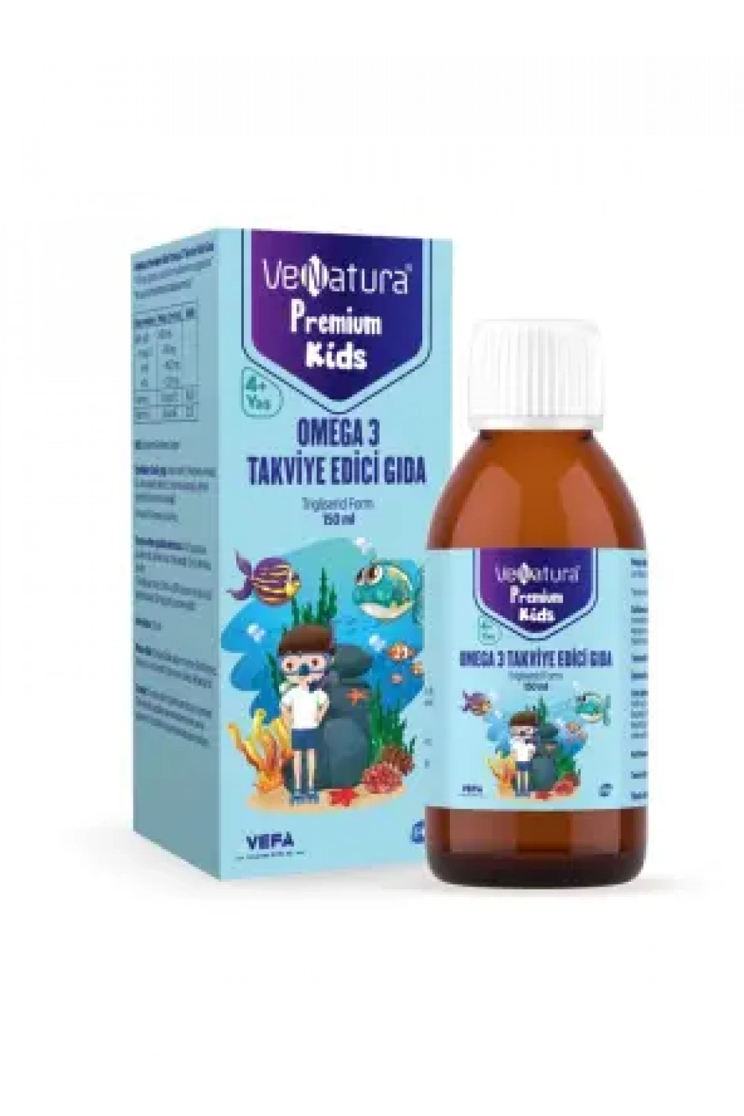 VeNatura Kids Premium Omega 3 Takviye Edici Gıda 150 ml