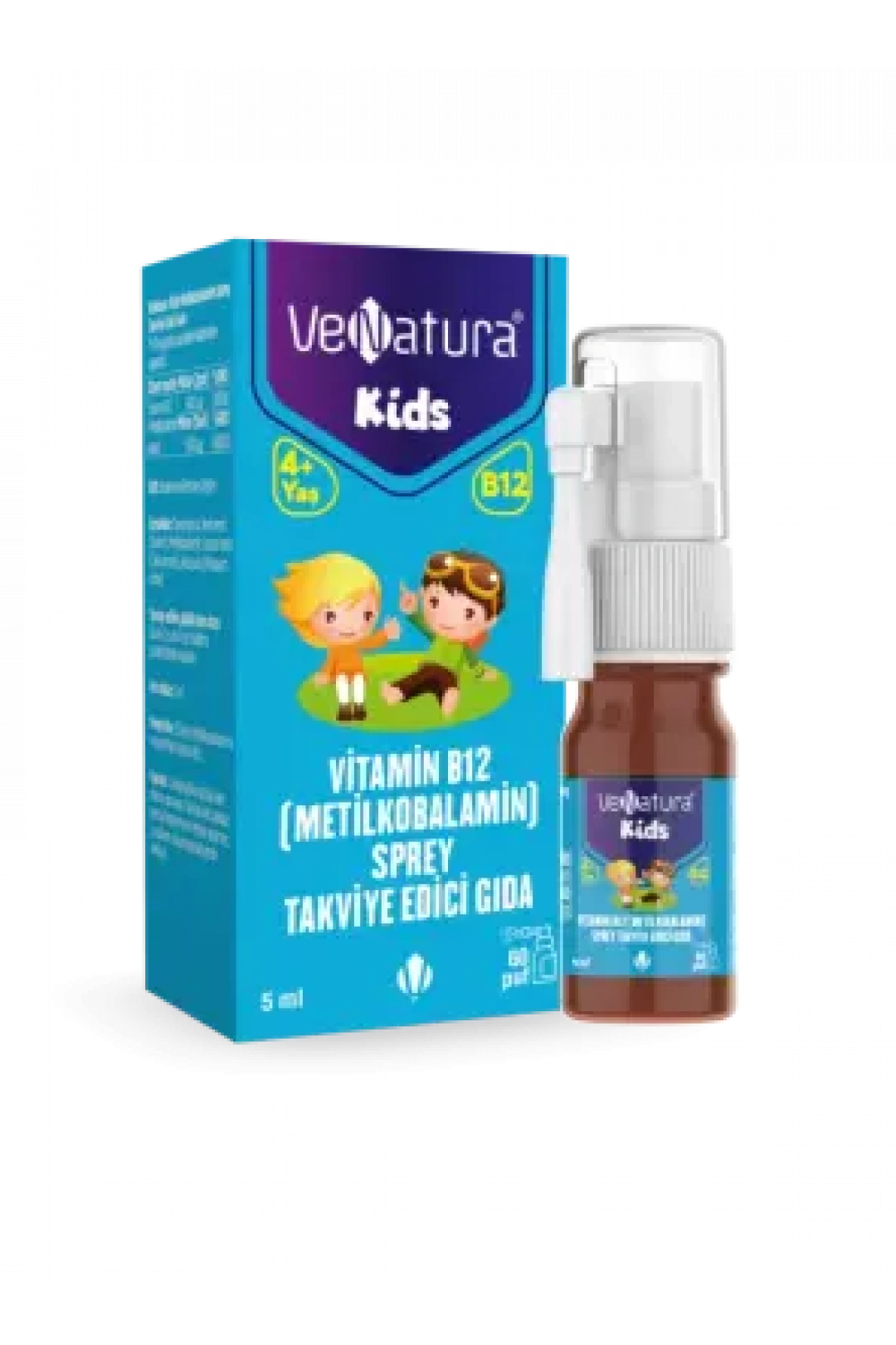 VeNatura Kids Vitamin B12 - Metilkobalamin - Sprey Takviye Edici Gıda 5 ml
