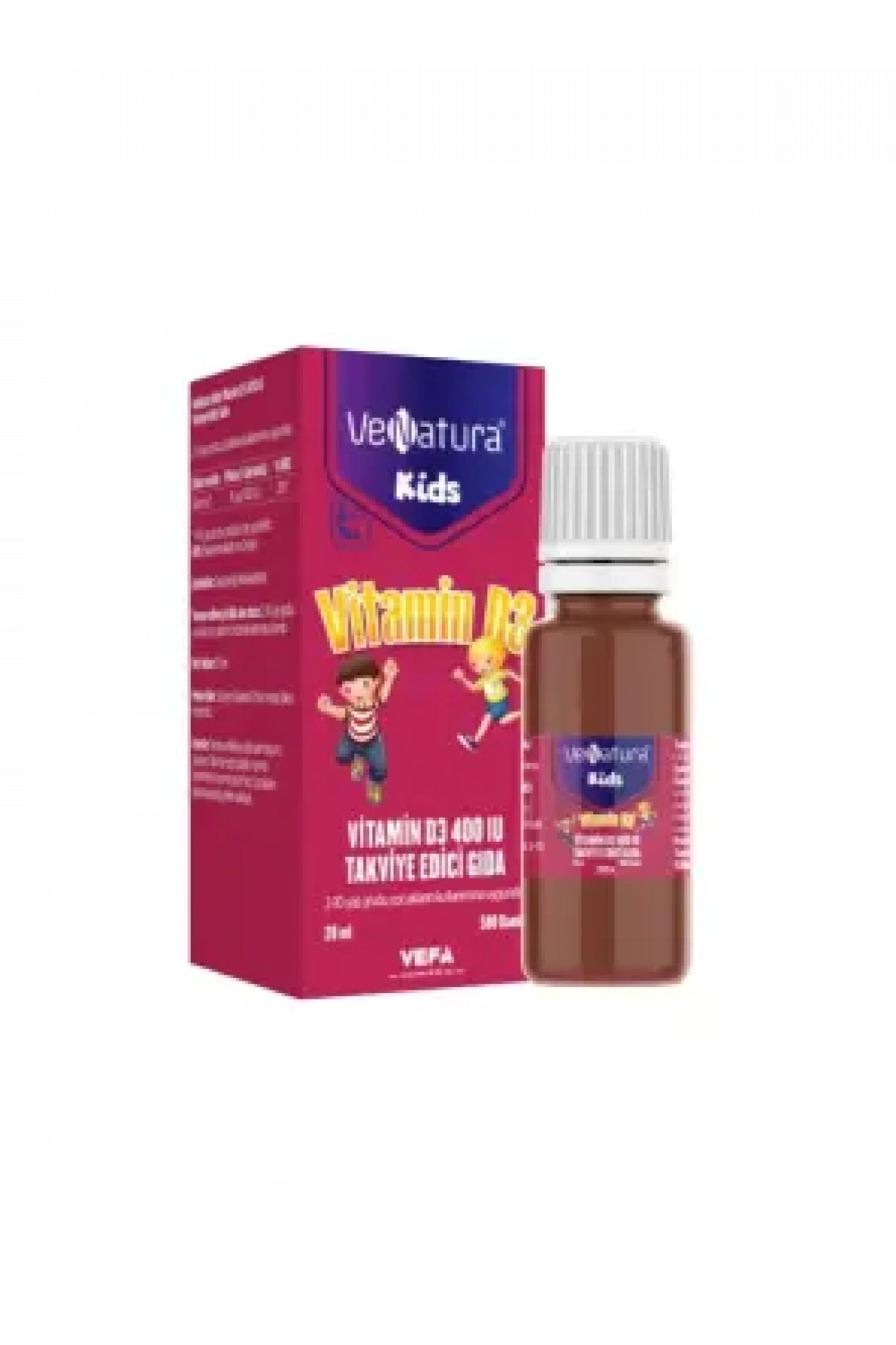 Venatura Kids Vitamin D3 400 IU Takviye Edici Gıda 20 ml