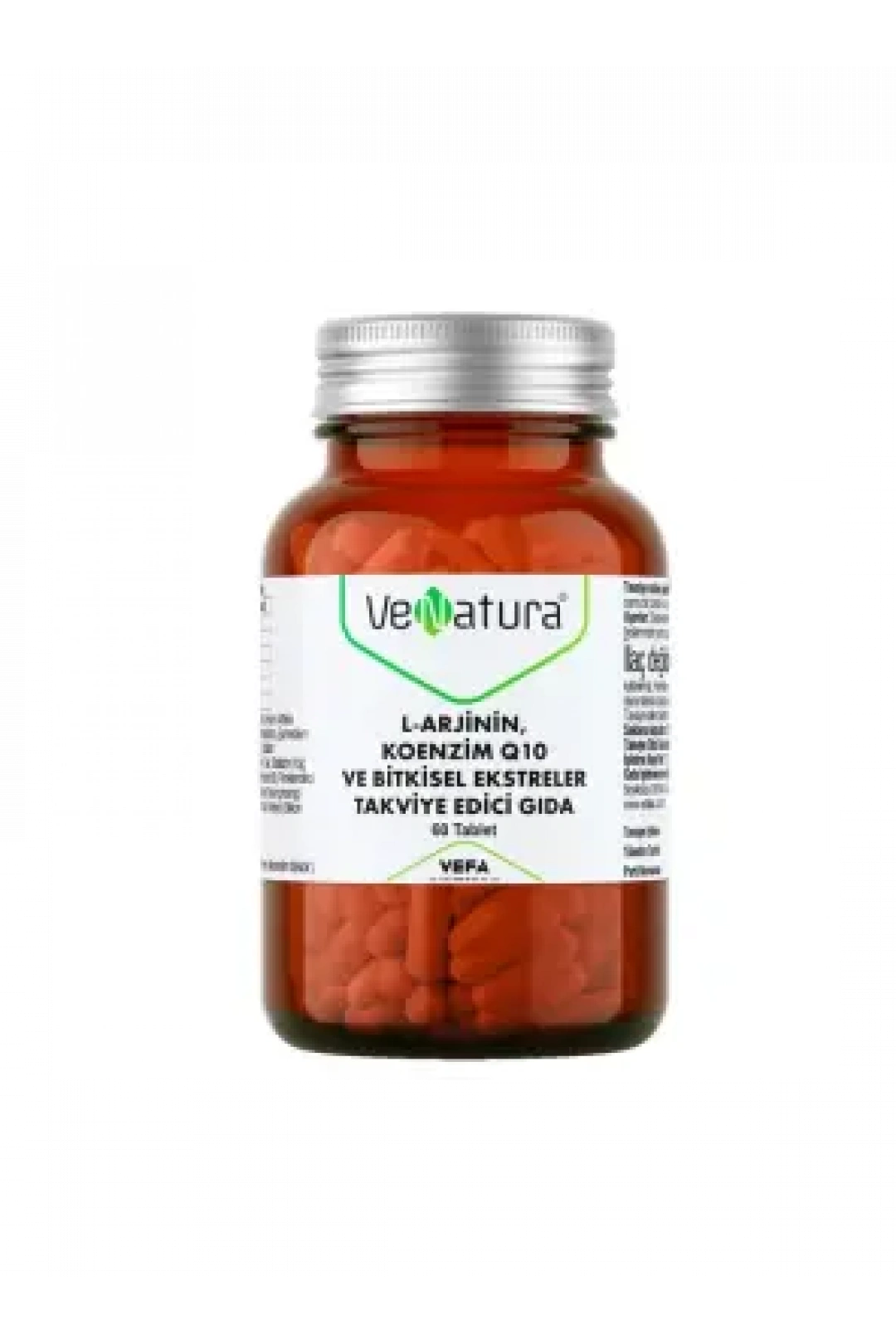 Venatura L-Arjinin Koenzim Q10 ve Bitkisel Ekstreler Takviye Edici Gıda 60 Tablet