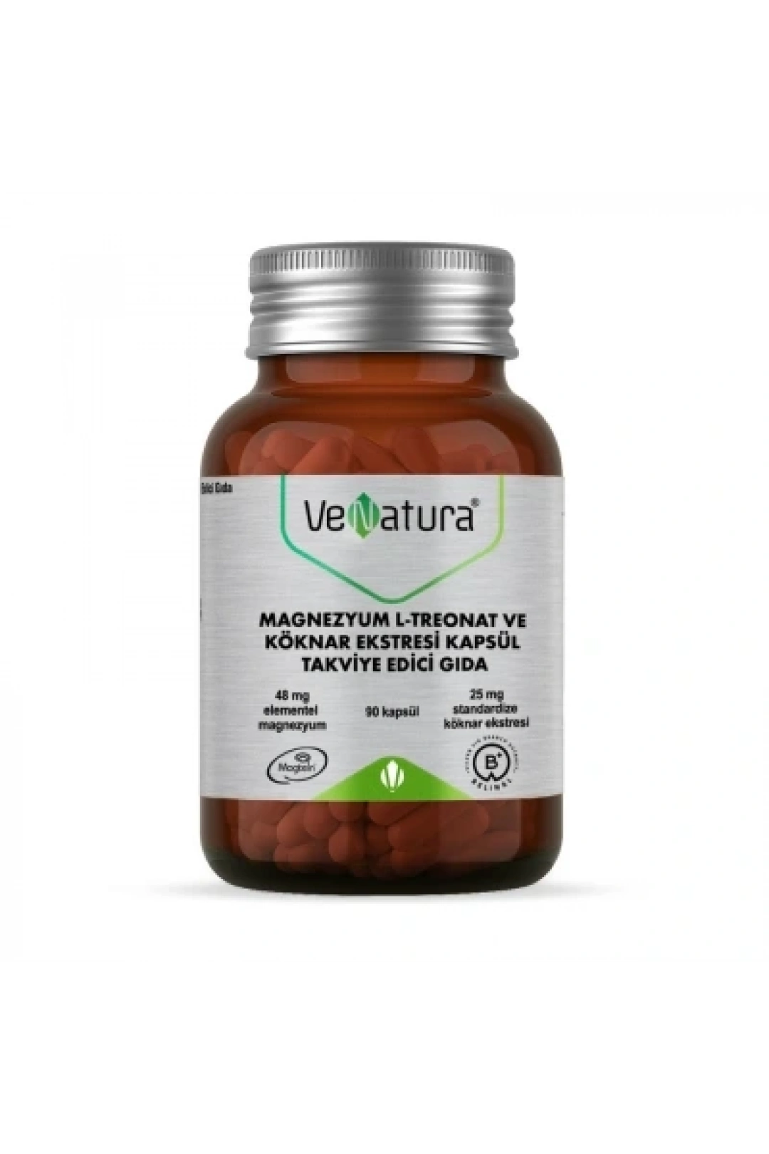 Venatura Magnezyum L-Treonat ve Köknar Ekstresi 90 Kapsül