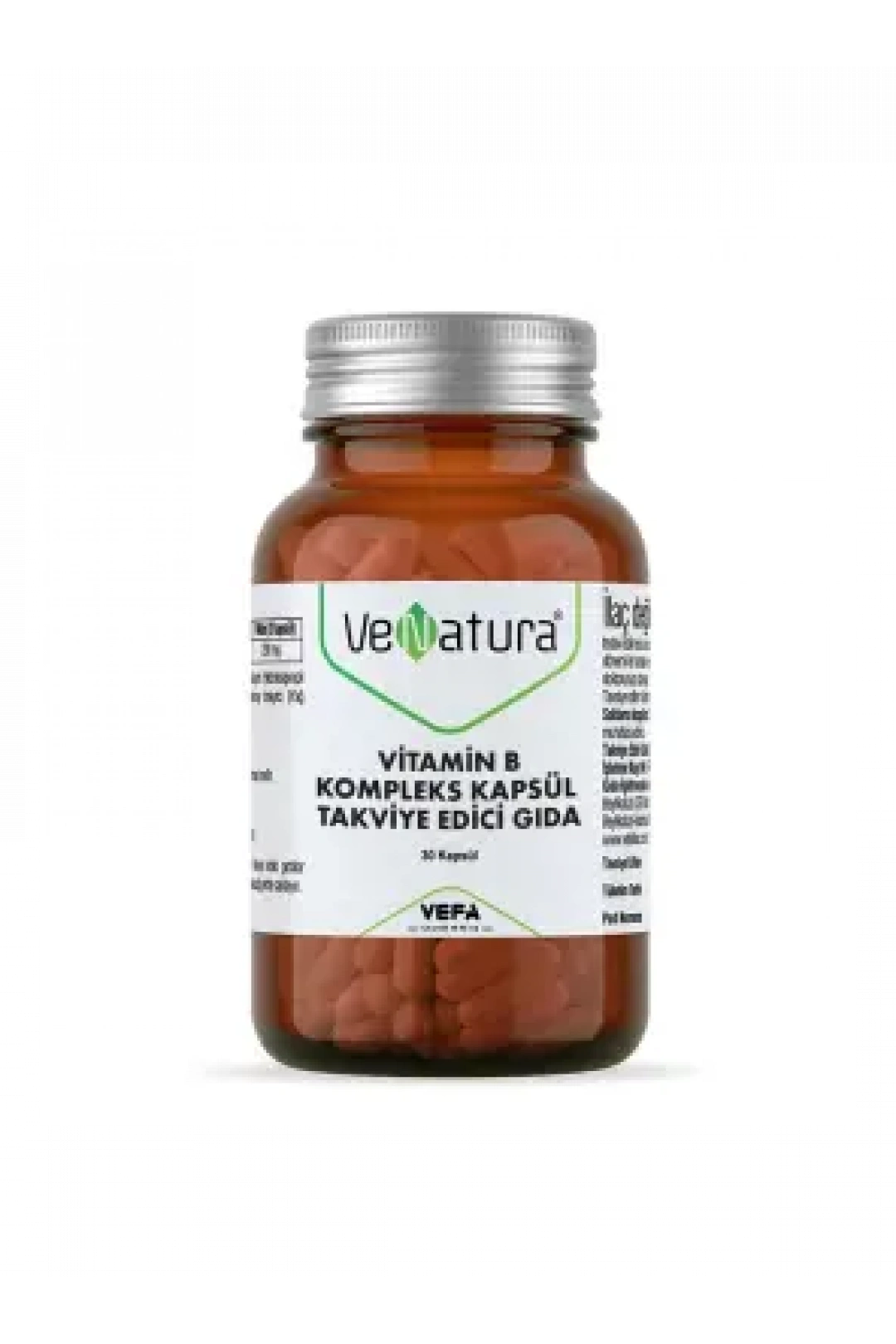 VeNatura Vitamin B Kompleks Kapsül Takviye Edici Gıda 30 Kapsül