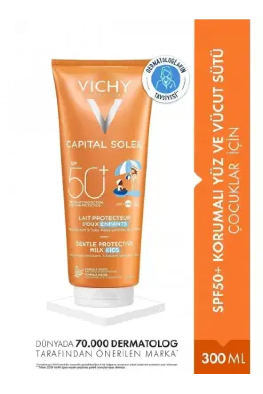 Vichy Capital Soleil Spf 50+ Milk For Children Güneş Sütü 300 ml