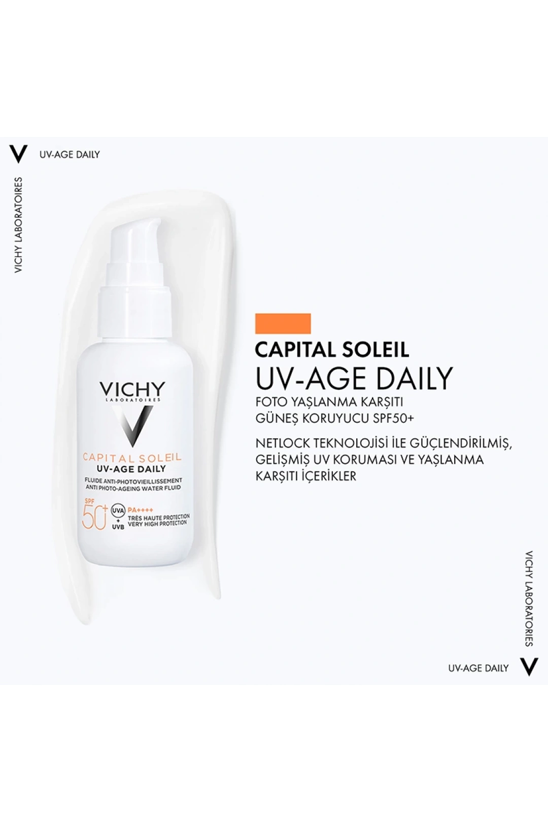 Vichy Capital Soleil UV -Age Daily-Spf 50+ Foto Yaşlanma Karşıtı Güneş Kremi 40 ml