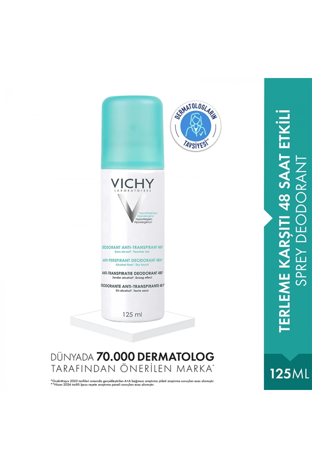 Vichy Deo Anti-Transpirant-Terleme Karşıtı Deodorant 125ml