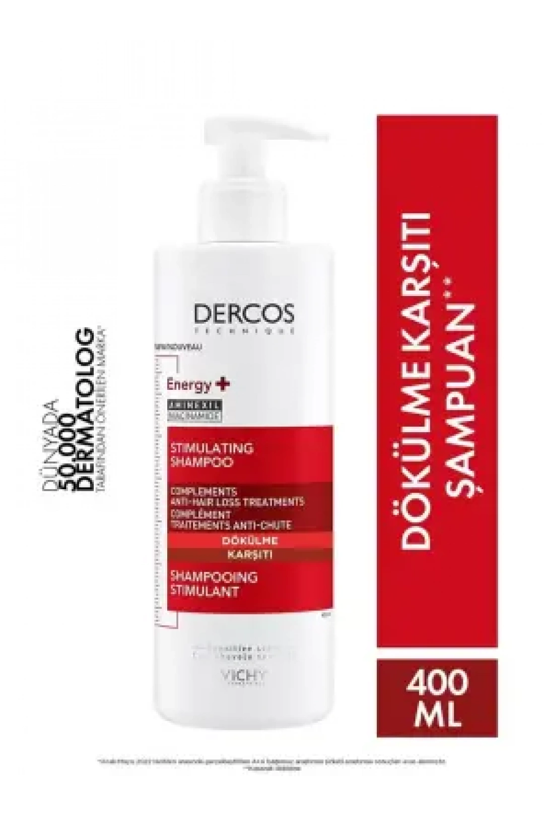 Vichy Dercos Energisant Saç Dökülmesine Karşı Şampuan 400 ml