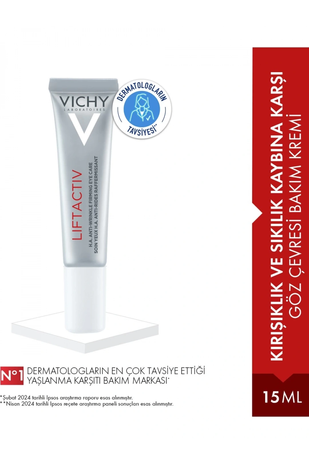 Vichy Liftactiv Supreme Kırışıklık Karşıtı Göz Bakım Kremi 15ml