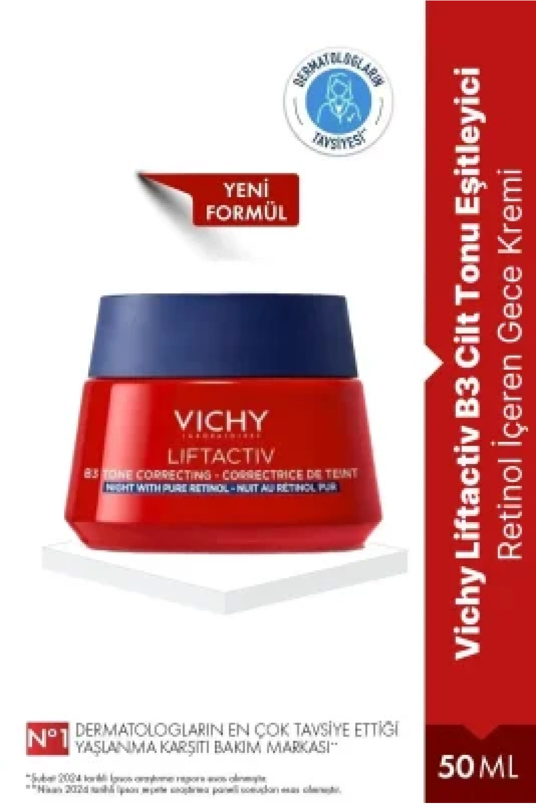 Vichy Lliftactiv B3 Cit Tonu Eşitleyici Retinol Gece Kremi 50 ml