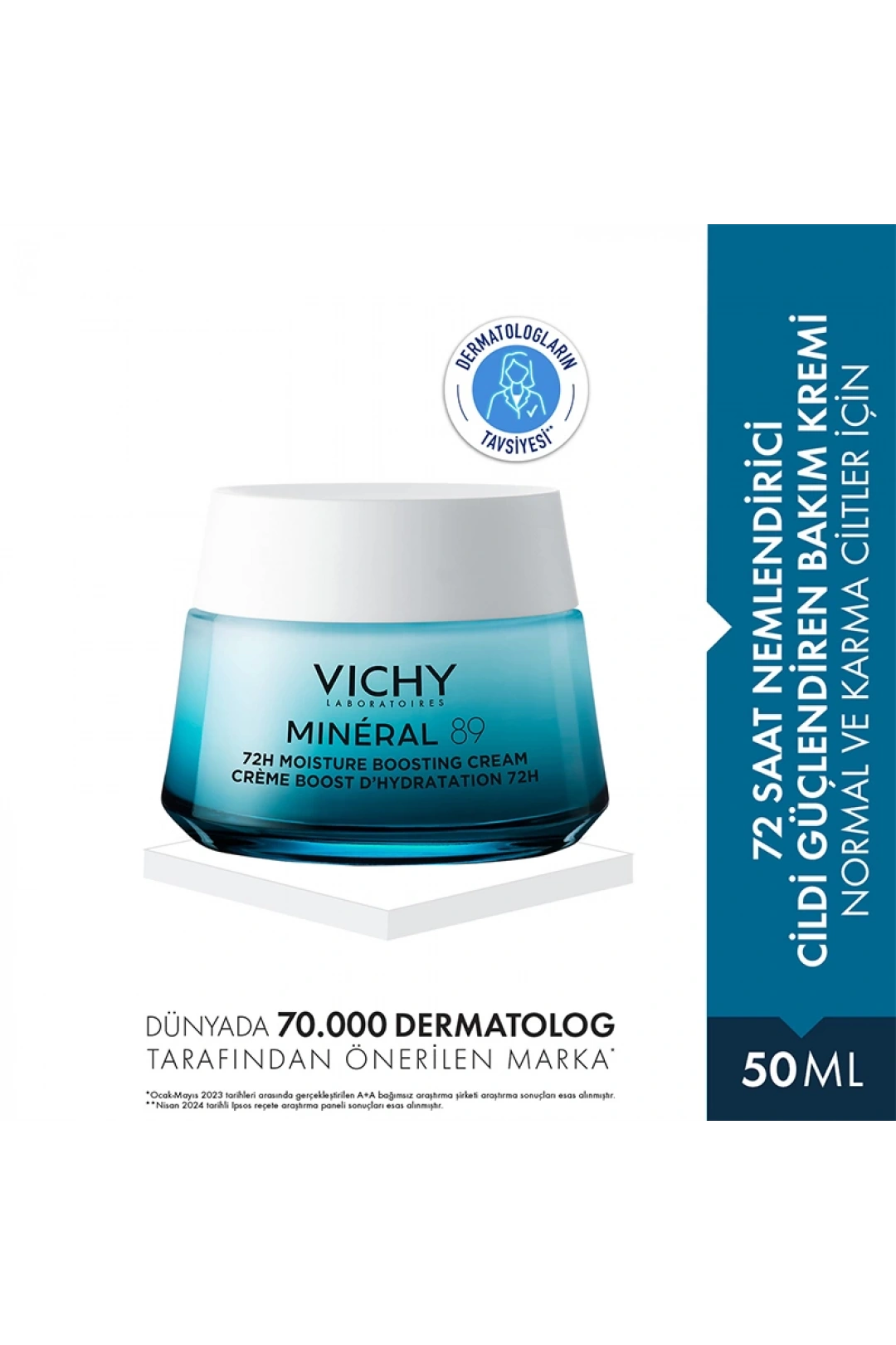 Vichy Mineral 89 Boosting Rich Cream Kuru Ciltler 50 ml