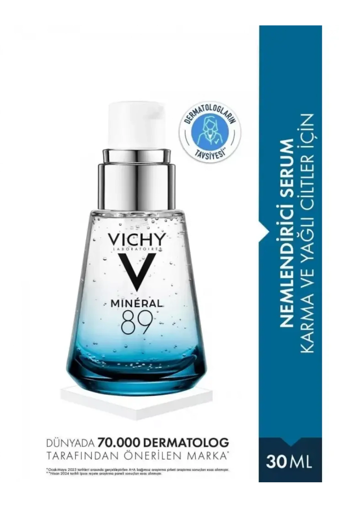 Vichy Mineral 89 Nemlendirici Cilt Serumu Hyalüronik Asit ve Termal Su ile Cilde Güç ve Nem Veren Bakım