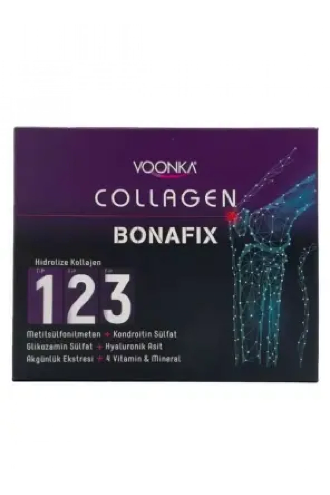 Voonka Collagen Bonafix Tip 123 - Karışık Meyve Aromalı - 30x50ml