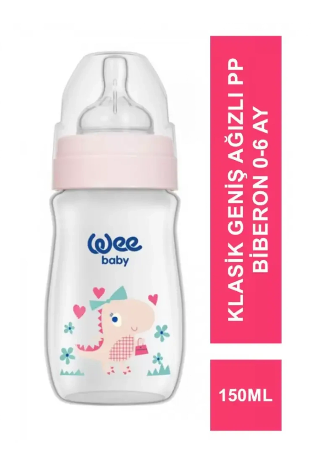 Wee Baby Klasik Geniş Ağızlı PP Biberon 0-6 Ay 150 ml - 135 -