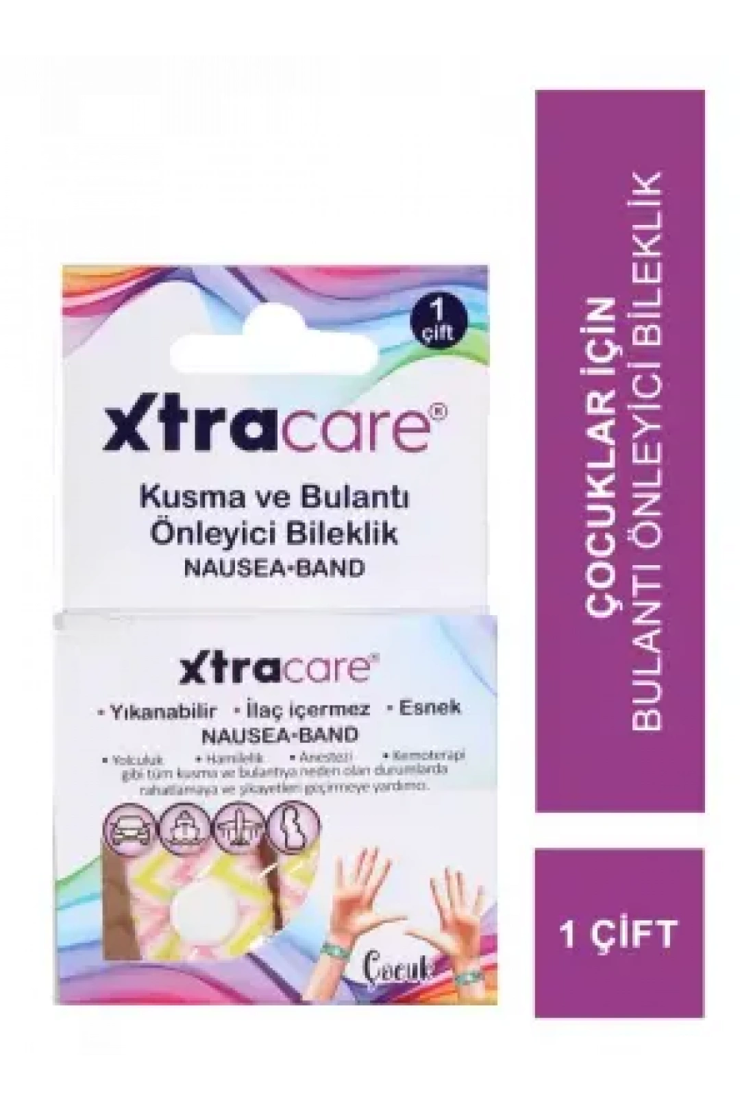 Xtracare Çocuk Kusma ve Bulantı Önleyici Bileklik 1 Çift