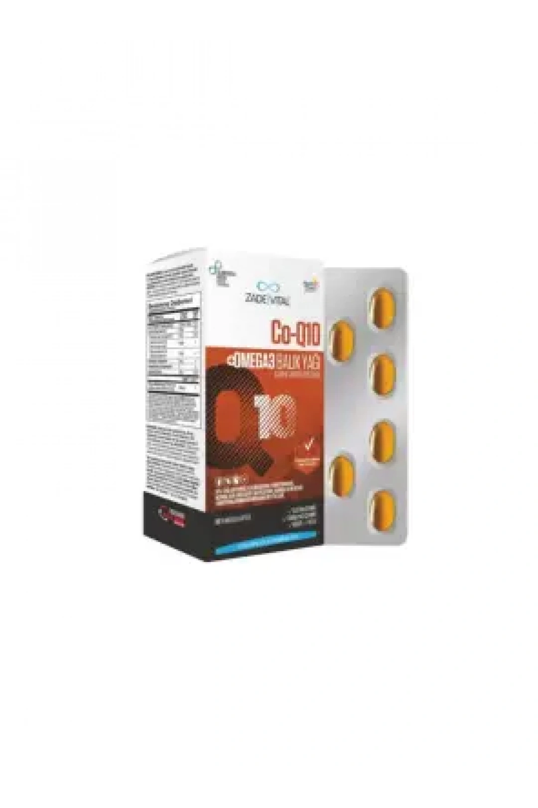Zade Vital Co-Q10 Omega3 Balık Yağı 30 Kapsül