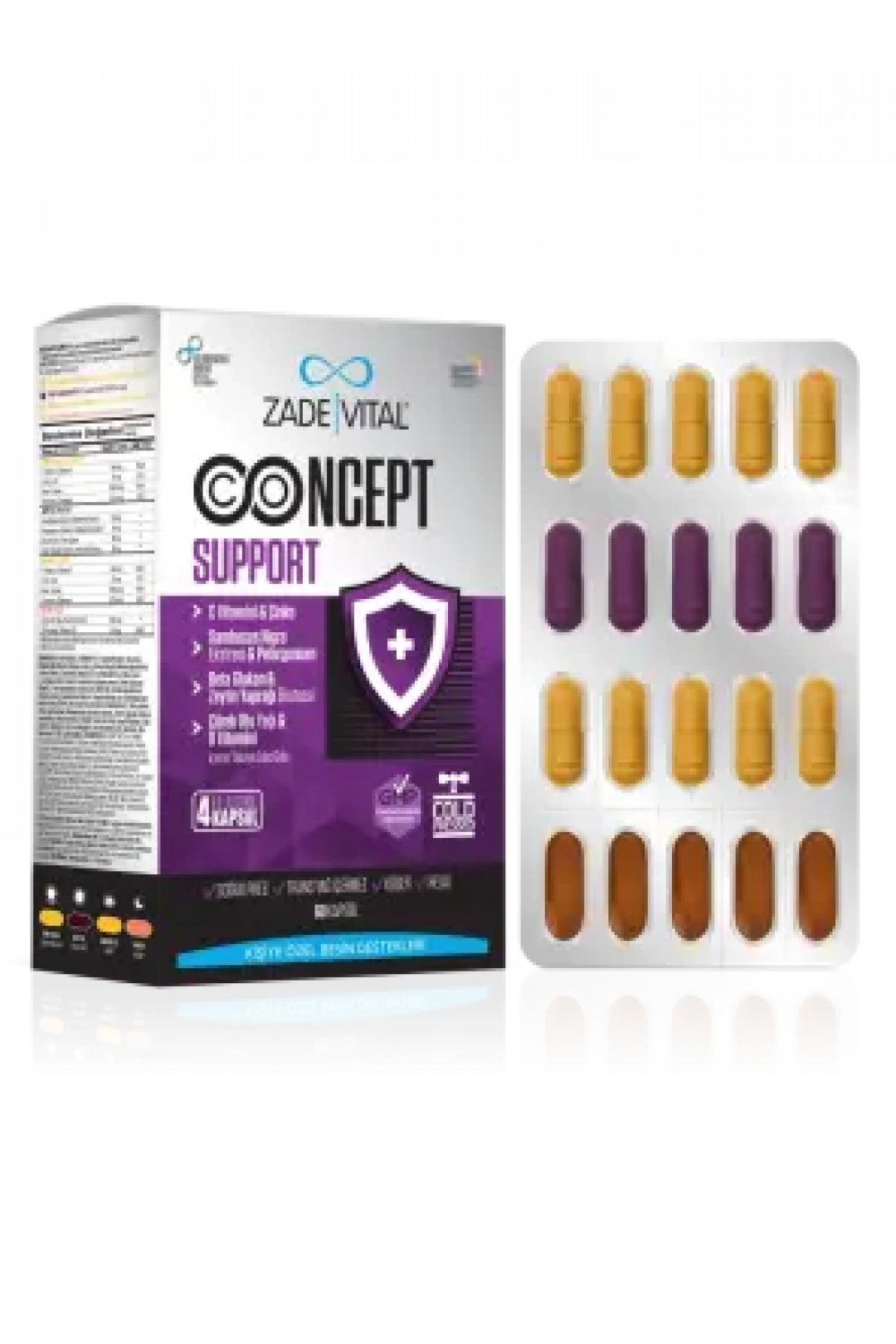 Zade Vital Concept Support 60 Kapsül