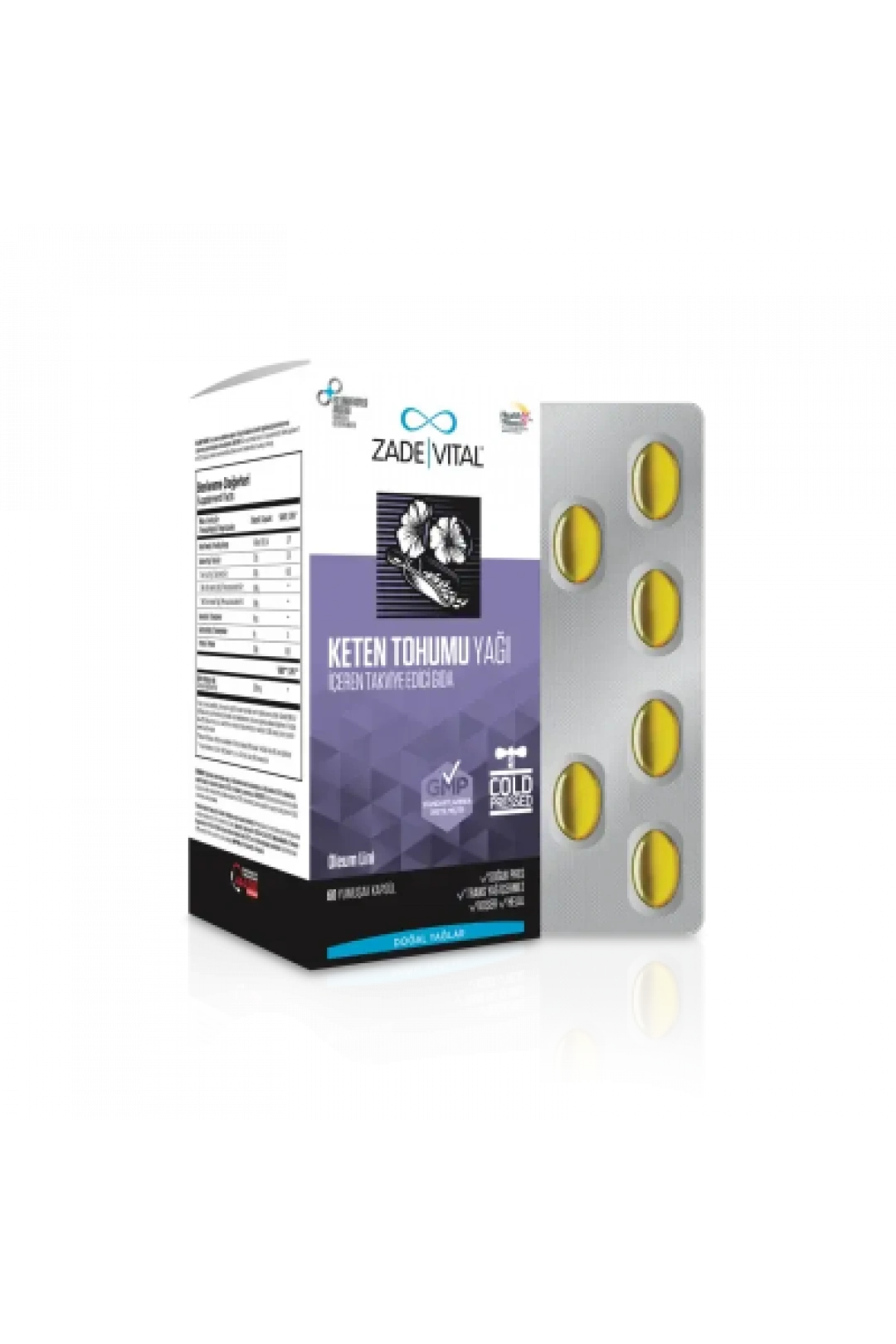 Zade Vital Keten Tohumu Yağı 60 Kapsül