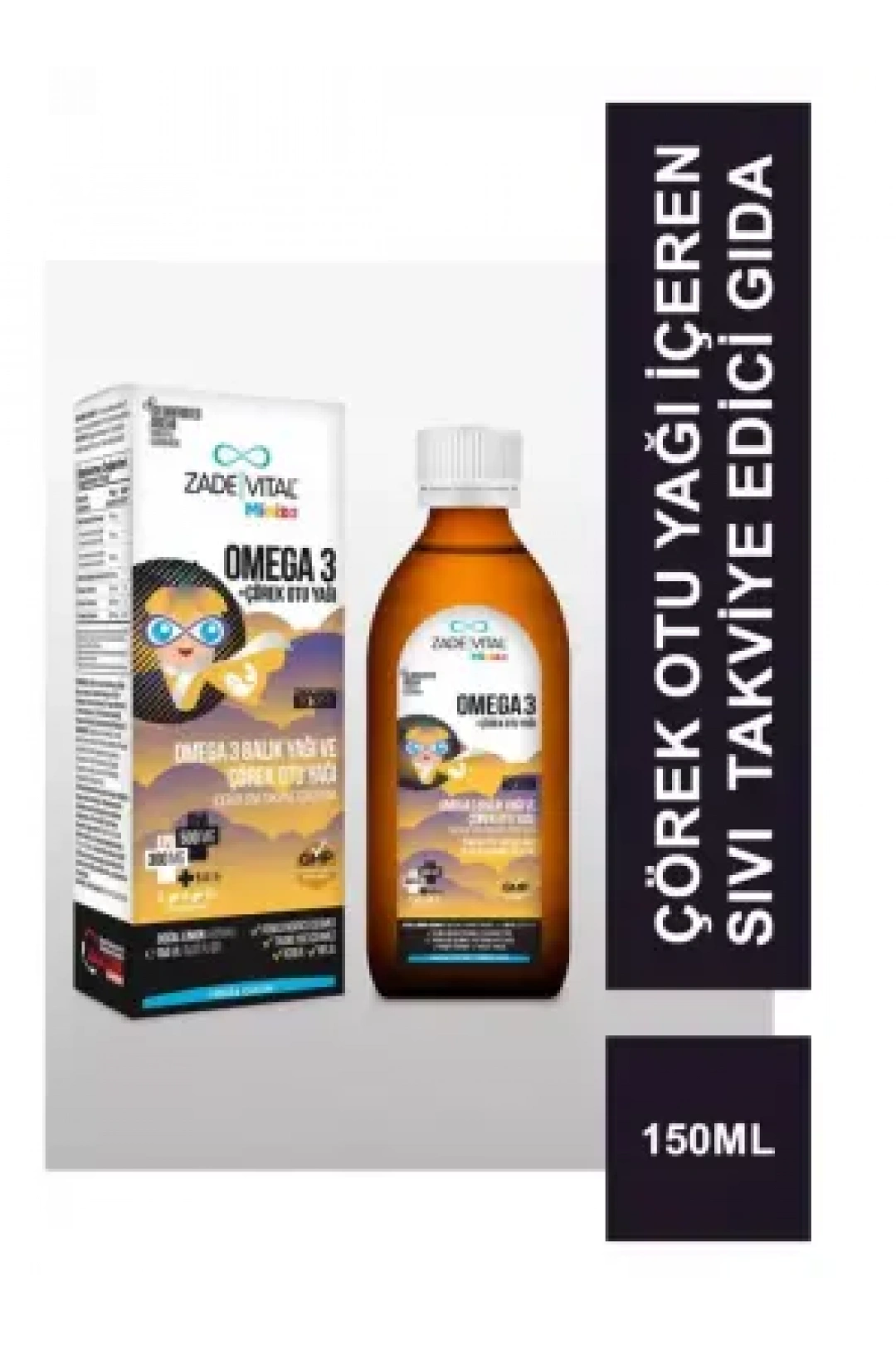 Zade Vital Miniza Omega 3 + Çörek Otu Yağı 150 ml