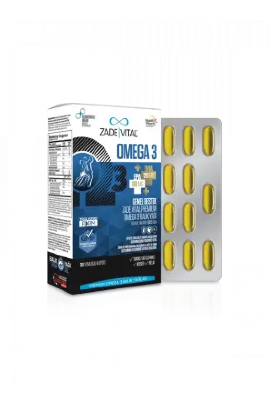 Zade Vital Premium Omega 3 Balık Yağı 45 Kapsül